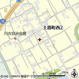 香川県丸亀市土器町西2丁目461周辺の地図