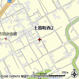 香川県丸亀市土器町西2丁目310周辺の地図