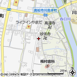 香川県高松市川島本町123-8周辺の地図