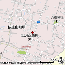 香川県高松市仏生山町1844周辺の地図