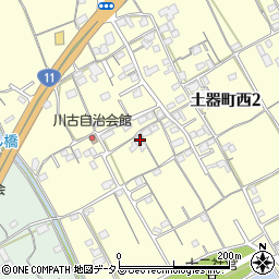 香川県丸亀市土器町西2丁目507周辺の地図