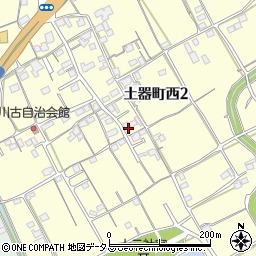 香川県丸亀市土器町西2丁目456周辺の地図