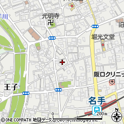 和歌山県紀の川市名手市場12周辺の地図