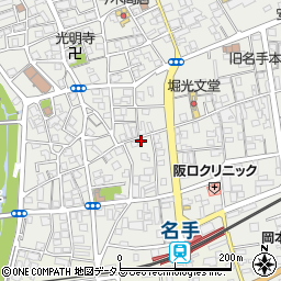 和歌山県紀の川市名手市場1周辺の地図