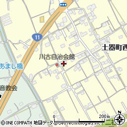 香川県丸亀市土器町西2丁目513周辺の地図