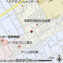 香川県丸亀市津森町1190-12周辺の地図