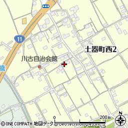 香川県丸亀市土器町西2丁目484周辺の地図