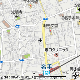 和歌山県紀の川市名手市場69周辺の地図