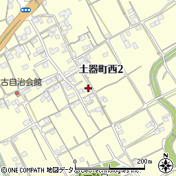 香川県丸亀市土器町西2丁目455周辺の地図