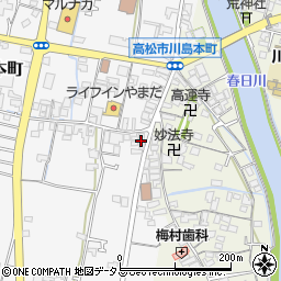 香川県高松市川島本町123周辺の地図