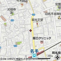和歌山県紀の川市名手市場70周辺の地図