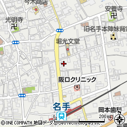 和歌山県紀の川市名手市場77周辺の地図