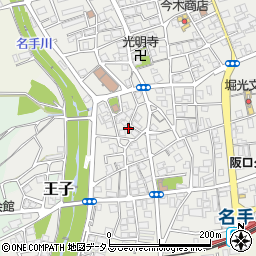 和歌山県紀の川市名手市場1470周辺の地図