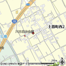 香川県丸亀市土器町西2丁目510周辺の地図