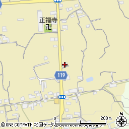 和歌山県紀の川市中三谷268周辺の地図