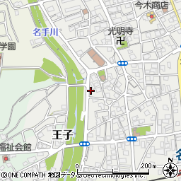 和歌山県紀の川市名手市場1464周辺の地図