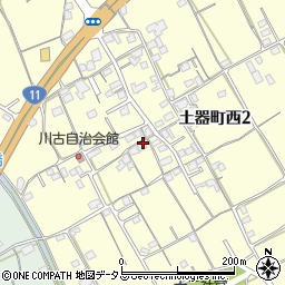 香川県丸亀市土器町西2丁目485周辺の地図