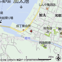 和歌山県和歌山市加太1283周辺の地図