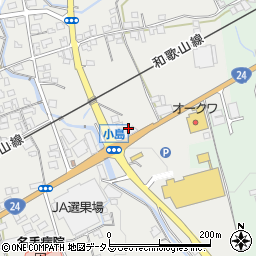 和歌山県紀の川市名手市場456周辺の地図
