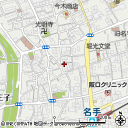 和歌山県紀の川市名手市場695周辺の地図