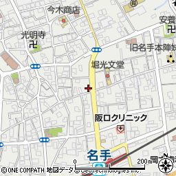 和歌山県紀の川市名手市場688周辺の地図