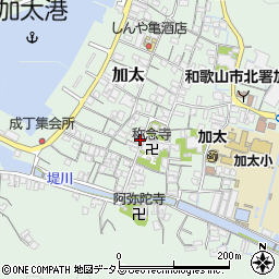 和歌山県和歌山市加太1303周辺の地図