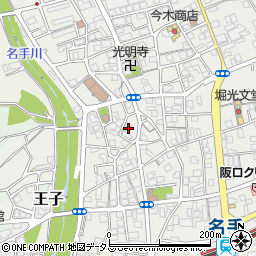 和歌山県紀の川市名手市場1508周辺の地図