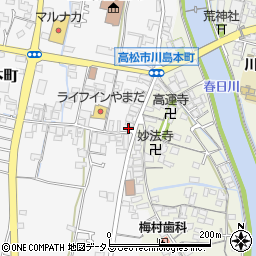 香川県高松市川島本町162周辺の地図