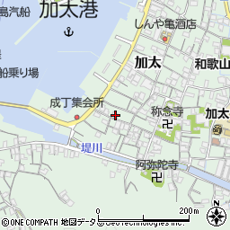 和歌山県和歌山市加太1288周辺の地図