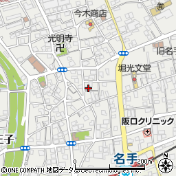 和歌山県紀の川市名手市場698周辺の地図