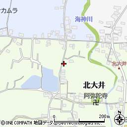 和歌山県紀の川市北大井394周辺の地図