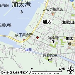 和歌山県和歌山市加太1291周辺の地図