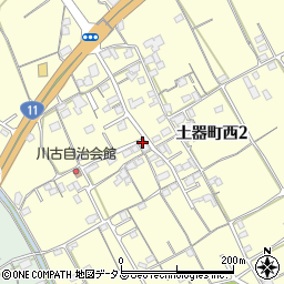 香川県丸亀市土器町西2丁目480周辺の地図
