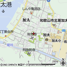 加太春日神社周辺の地図