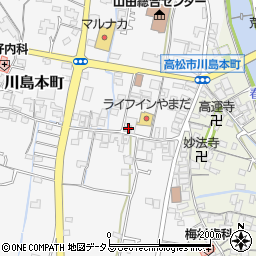 香川県高松市川島本町155周辺の地図