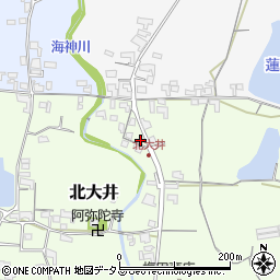 和歌山県紀の川市北大井74周辺の地図