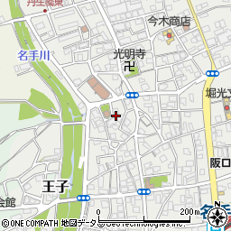和歌山県紀の川市名手市場1477周辺の地図