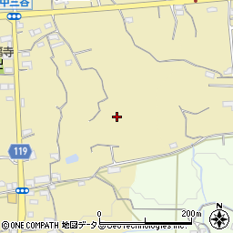 和歌山県紀の川市中三谷313周辺の地図