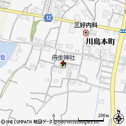 丹生神社周辺の地図