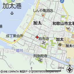 和歌山県和歌山市加太1307周辺の地図