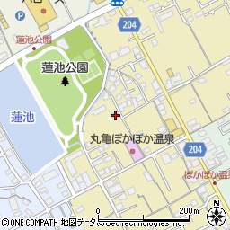 香川県丸亀市山北町413-1周辺の地図