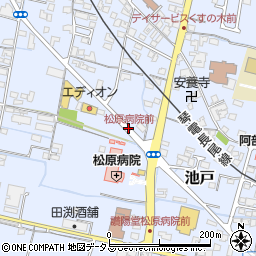 松原病院前周辺の地図