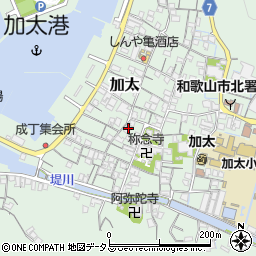 和歌山県和歌山市加太1306周辺の地図