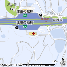 すき家津田の松原ＳＡ下り店周辺の地図