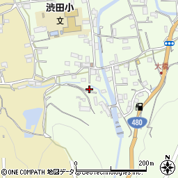 和歌山県伊都郡かつらぎ町東渋田190周辺の地図