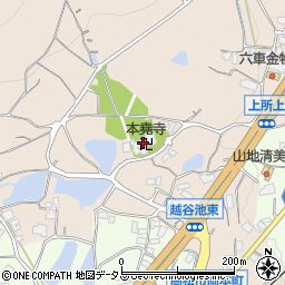 本ぎょう寺周辺の地図