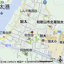 和歌山県和歌山市加太1417周辺の地図