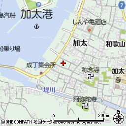 和歌山県和歌山市加太1324周辺の地図