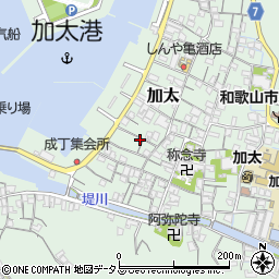 和歌山県和歌山市加太1319周辺の地図