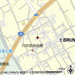 香川県丸亀市土器町西2丁目617周辺の地図